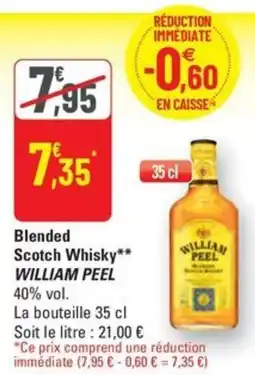 G20 Blended Scotch Whisky WILLIAM PEEL offre