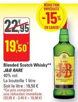 G20 Blended Scotch Whisky J&B RARE offre