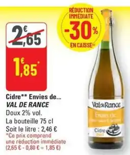 G20 Cidre Envies de... VAL DE RANCE offre