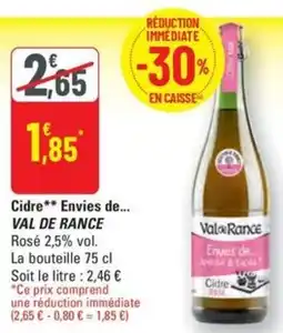 G20 Cidre Envies de... VAL DE RANCE offre