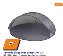 Action Tente de plage avec protection UV offre