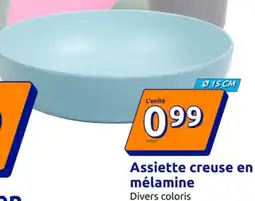 Action Assiette creuse en mélamine offre