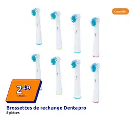 Action Brossettes de rechange Dentapro offre