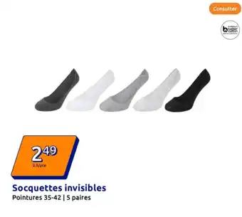 Action Socquettes invisibles offre