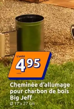 Action Cheminée d'allumage pour charbon de bois Big Jeff offre