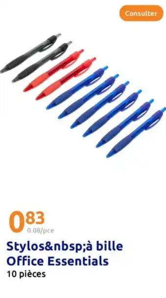 Action Stylos&nbsp;à bille Office Essentials offre