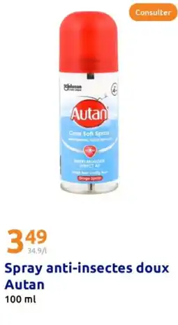 Action AUTAN Spray anti-insectes doux offre
