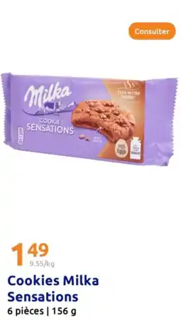 Action Cookies Milka Sensations 6 pièces offre