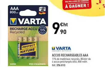 Accus Rechargeables Aaa Varta