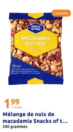 Action Mélange de noix de macadamia Snacks of t... offre