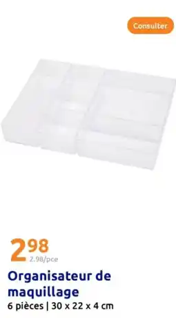 Action Organisateur de maquillage offre