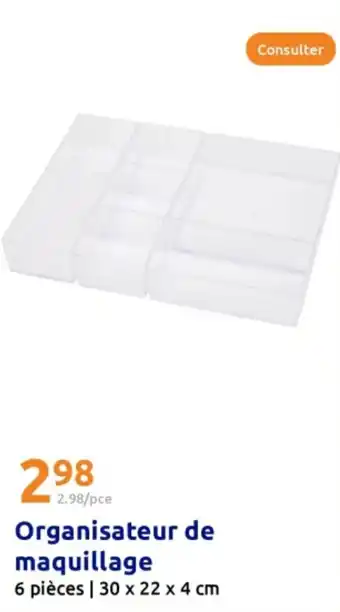 Action Organisateur de maquillage offre