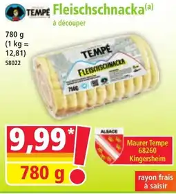 Norma TEMPE Fleischschnacka offre