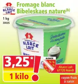 Norma Fromage blanc Bibeleskaes nature offre