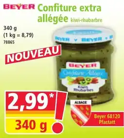 Norma BEYER Confiture extra allégée kiwi-rhubarbre offre