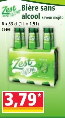 Norma ZEST Bière sans alcool saveur mojito offre