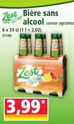 Norma ZEST Bière sans alcool saveur agrumes offre