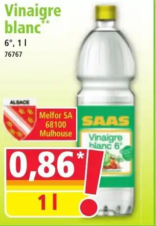 Norma Vinaigre blanc offre