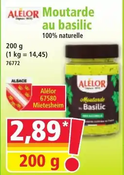 Norma ALELOR Moutarde au basilic offre