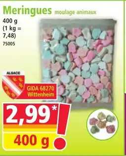 Norma Meringues moulage animaux offre