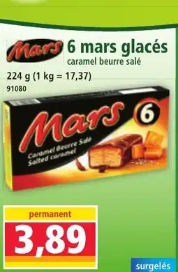 Norma MARS 6 mars glacés Twix 6 twix glacés offre