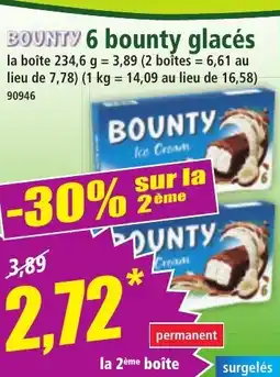 Norma BOUNTY 6 bounty glacés offre