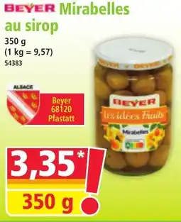 Norma BEYER Mirabelles au sirop offre