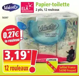 Norma VALENTY Papier-toilette offre