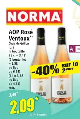 Norma AOP Rosé Ventoux offre