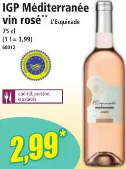 Norma IGP Méditerranée vin rosé L'Esquinade offre