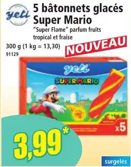 Norma YETI 5 bâtonnets glacés Super Mario offre