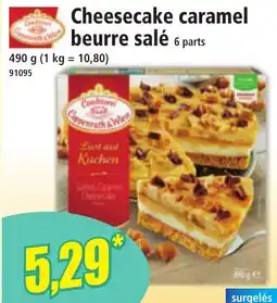 Norma Cheesecake caramel beurre salé 6 parts offre