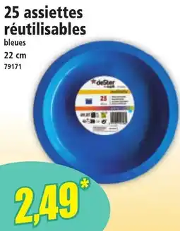 Norma 25 assiettes réutilisables offre