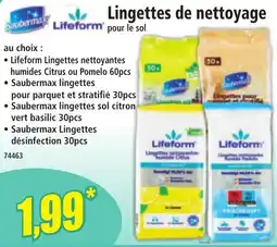 Norma LIFEFORM Lingettes de nettoyage offre