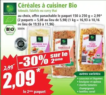 Norma BIO SONNE Céréales à cuisiner Bio offre