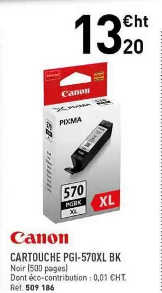 Hyperburo Cartouche Pgi-570xl Bk Canon offre