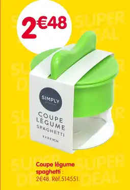b&m SIMPLY EVERYDAY Coupe légume spaghetti offre