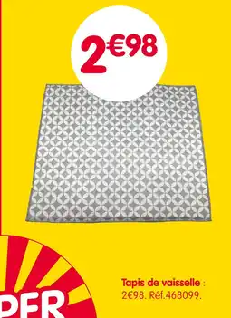 b&m Tapis de vaisselle offre