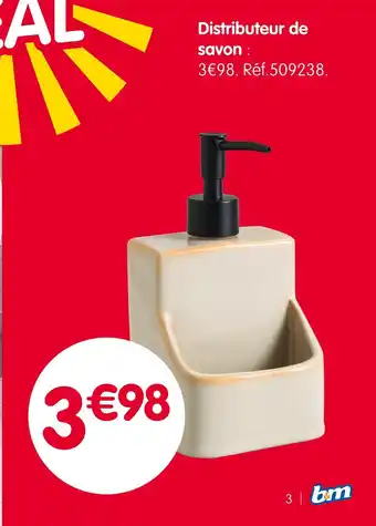 b&m Distributeur de savon offre