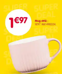 b&m Mug strié offre