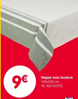 b&m Nappe avec bordure offre
