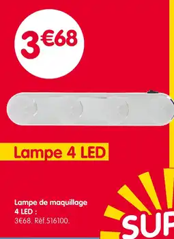 b&m Lampe de maquillage 4 led offre