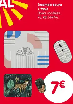 b&m Ensemble souris + tapis offre