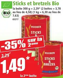 Norma Sticks et bretzels Bio offre