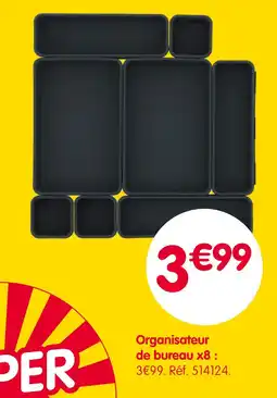 b&m Organisateur de bureau x8 offre