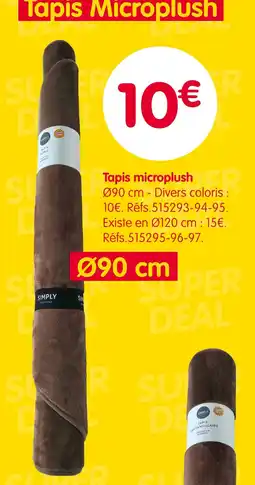 b&m SIMPLY Tapis microplush offre