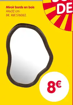 b&m Miroir bords en bois offre