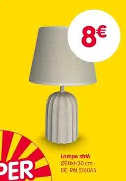 b&m Lampe strié offre
