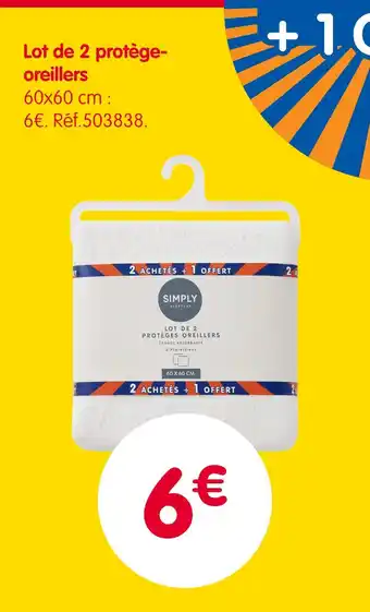 b&m SIMPLY Lot de 2 protège-oreillers offre