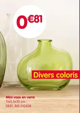 b&m Mini vase en verre offre